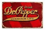 Dr Pepper Blechschild – Good For Life | Retro Vintage Werbung Bar Deko