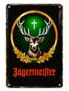 Jägermeister Blechschild – Hirsch Logo | Bar Deko Vintage Metall Schild